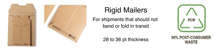 recycled rigid mailer self seal