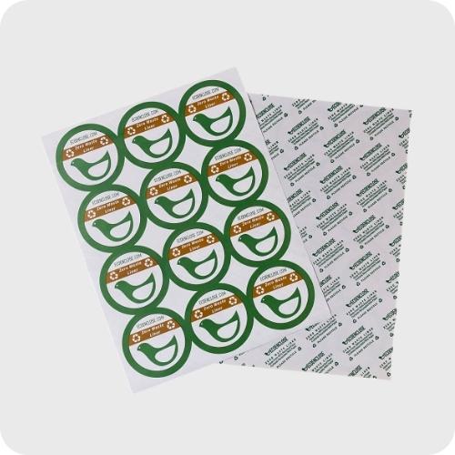 zero waste custom stickers and product labels