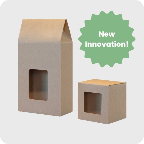 retail boxes with seaweed window