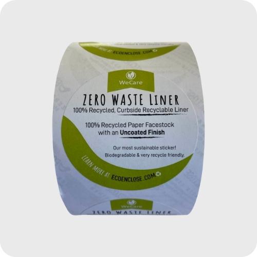 uncoated paper custom stickers and product labels