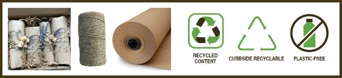 paper packaging with twine